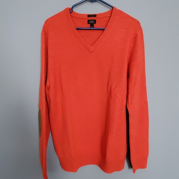 J  Crew Merino Wool V Neck Sweater Slim Large - Picture 1 of 4